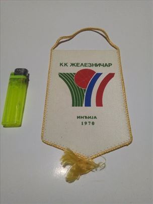 Zastavica KK Zeleznicar Indjija 1970 