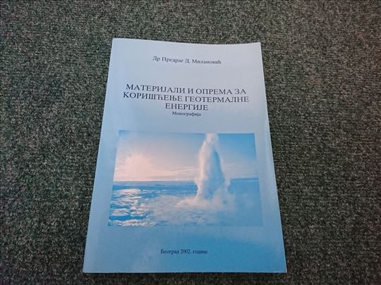 Materijali i oprema za korišćenje geotermalne 