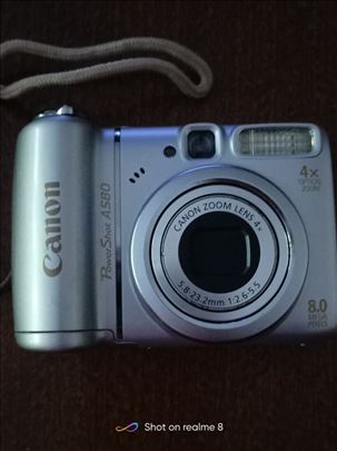 Fotoaparat Canon A580+torbica + punjač 
