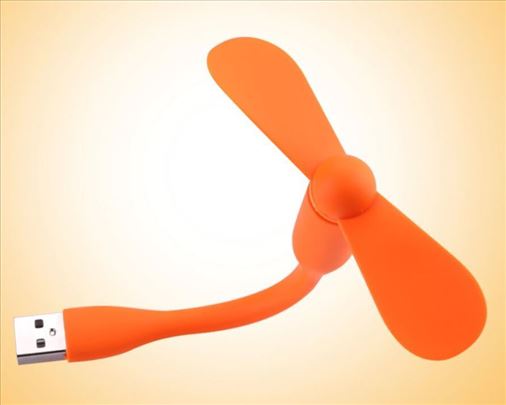 USB fleksibilni ventilator - Narandžasti