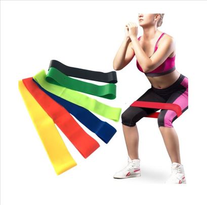 5 elastičnih traka za jogu, pilates, fitnes..