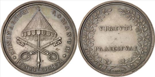 Vatican medal, Pius VII, Pontifical Roman Seminary