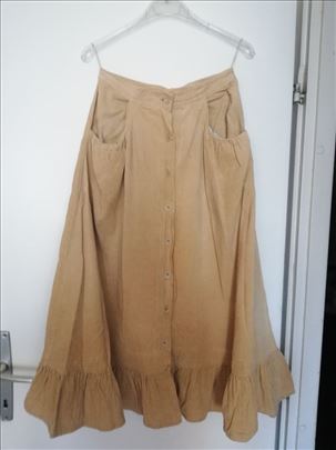 Somotska suknja svetlo braon boje
