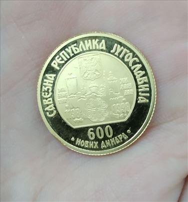 Zlatnik 800 godina Hilandara 