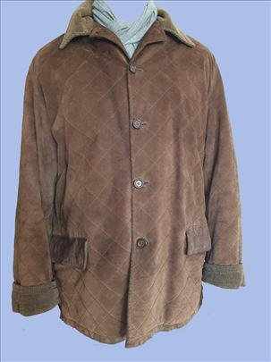 Muška jakna od prevrnute kože (od velura)