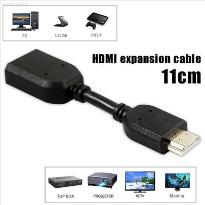 HDMI kabal-adapter-nastavak muški na ženski