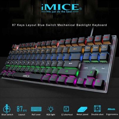 iMice MK X60 RGB Led mehanicka tastatura Gejmerska