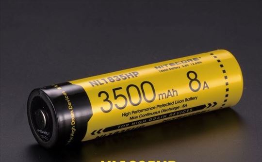 Akcija! Baterija 18650 Nitecore NL1835HP (3500mAh)