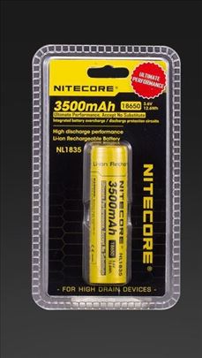 Baterija 18650 Nitecore NL1835 (3500mAh)