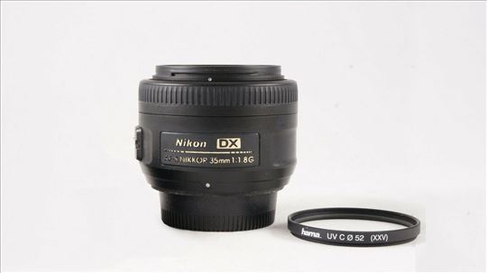 Nikon 35mm 1.8G DX + UV filter