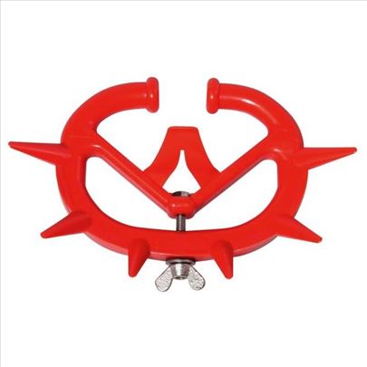 Alat protiv samosisanja plastični crveni za junad