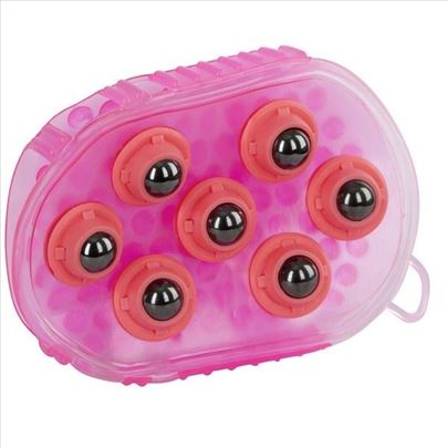 Četka za masažu sa magnetima za konje roza