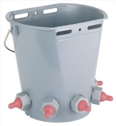 Kanta za napajanje jagnjadi sa 5 cucli siva