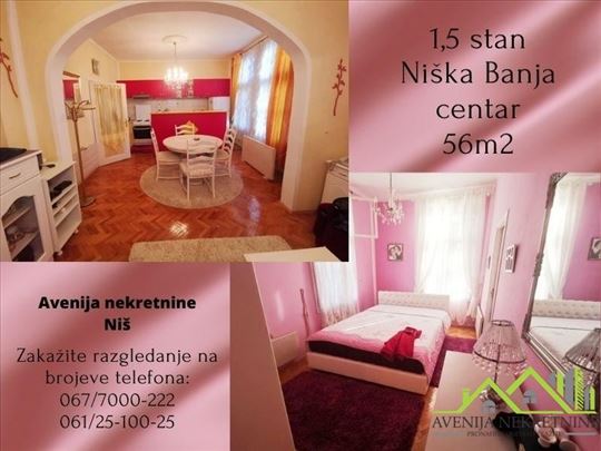Niš, Niška Banja, Stan, 1.5, 56,00m2