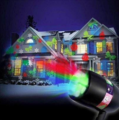 Praznicni laser led projektor za kucu i dvoriste
