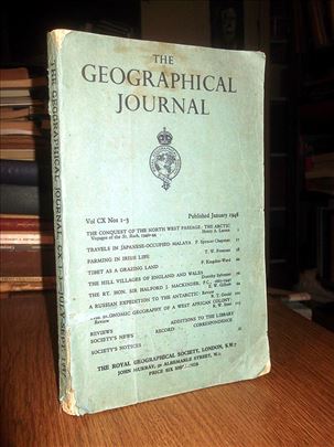 The Geographical Journal (Vol. CX, Nos 1-3, 1947)