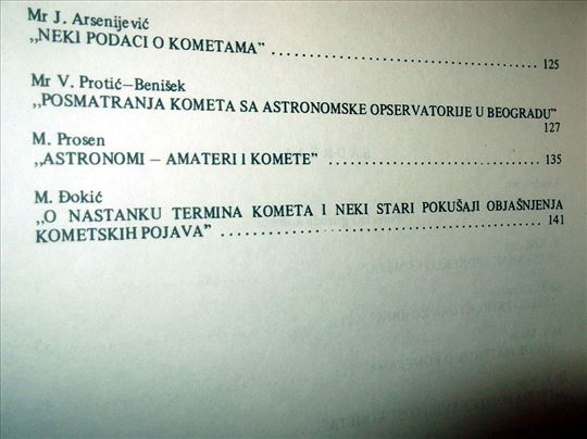 Komete svedoci prošlosti