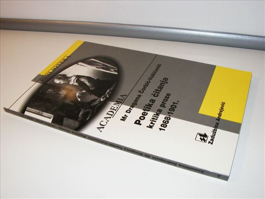 Poetika čitanja kritika proze 1868-1901 Čorbić-Vuk