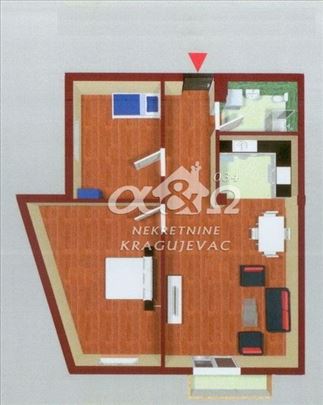 Kragujevac, Centar, Stan, 3.0, 59,50m2