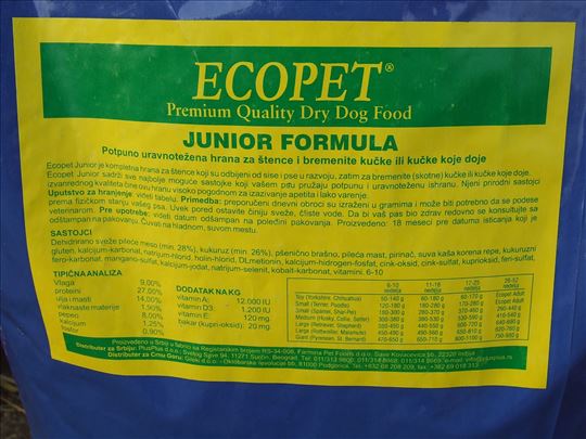 Farmina Eco pet junior 18kg - 4560 uračunata dost.