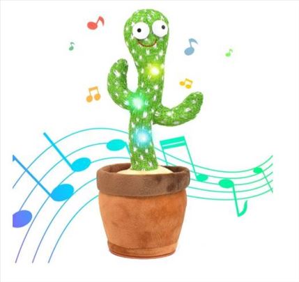Kaktus koji peva i ponavlja reči i pleše 