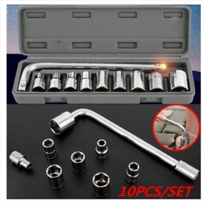 Set nasadnih ključeva 10 kom. 8mm-24mm 
