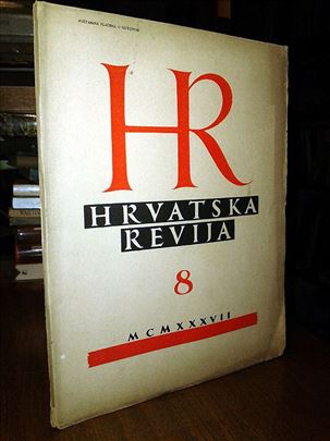Hrvatska revija, 1937, br. 8