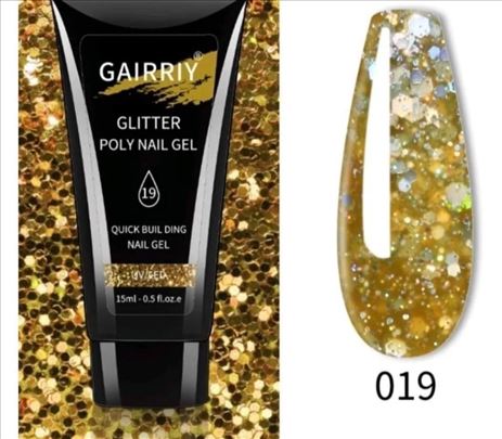 Gliter poli gel u vise boja 30 gr  