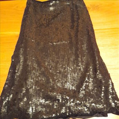 Crna suknja sa šljokicama Zara br 38