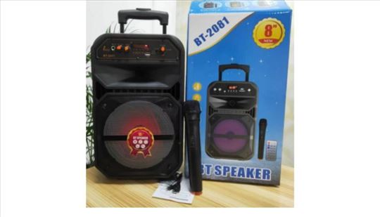 Zvučnik Bluetooth karaoke +žični+bezicni mikrofon