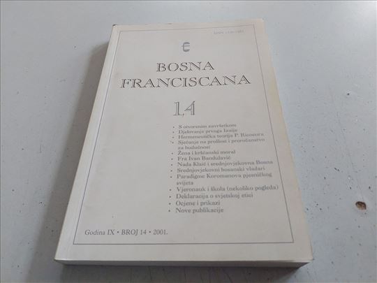 Bosna Franciscana beoj 14 - 2001. 