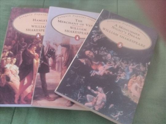 William Shakespeare komplet od tri knjige