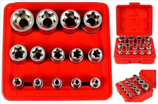 Set E4 TORX gedora 