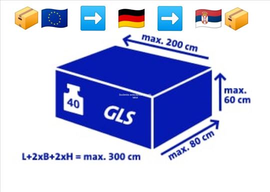 EU Paket shop GLS - Nemačke za Srbiju po kg