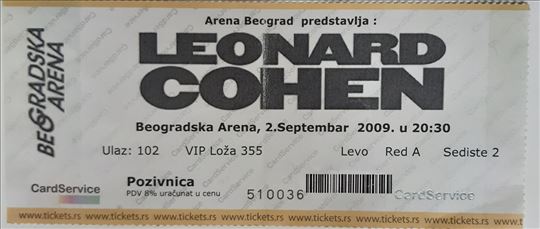 Leonard Cohen 2009