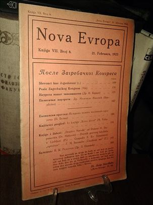 Posle zagreb. kongresa (Nova Evropa, VII/6, 1923)