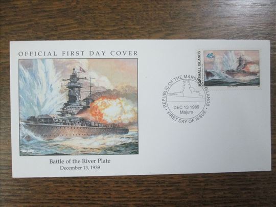 FDC - Battle of the River Plate Dec 13.1939. -Graf