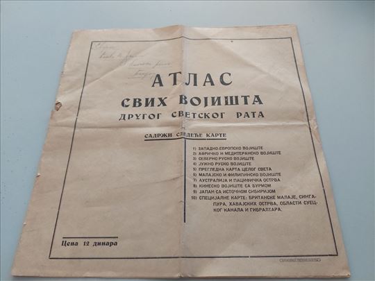 Atlas svih vojišta Drugog svetskog rata 