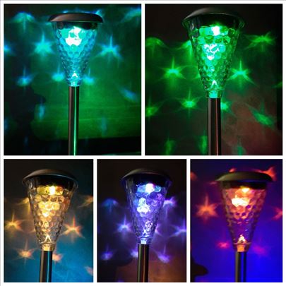 LED lampa koja menja boje-nerđajući čelik i staklo