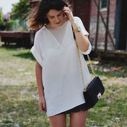 Bela bluza tunika Mango, veličina L