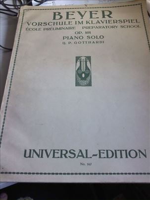Beyer, za školu lavira, Opus 101, PIANO SOLO, UNIV