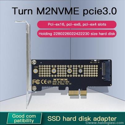 NVME m.2 SSD hard Adapteri za matične ploče