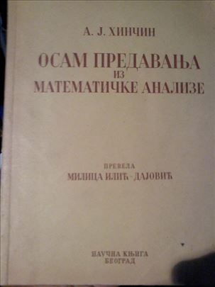 Hincin, Osam predavanja iz Matematicke analize, cu