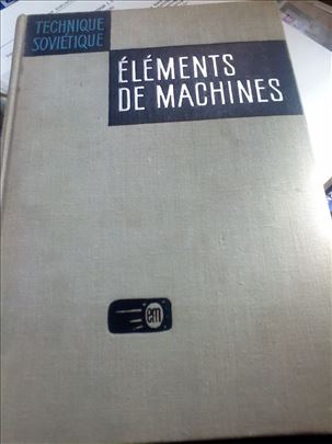 Masinski elementi, na francuskom, knjiga u odlicno