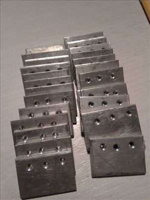 Aluminijumski podmetači , 28 komada, D/V/Š = 3.5cm