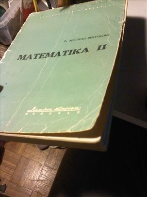 M. Bertolino, Matematika II   