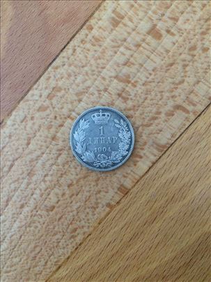 1 dinar 1904 - srebro