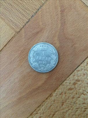 1 dinar 1897 - srebro