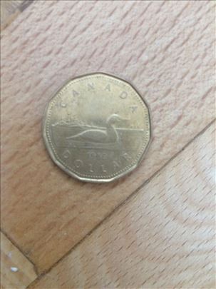 1 Dollar 1989 Canada