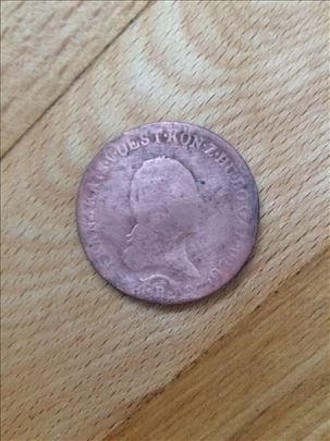 Austria 3 kreuzer 1812god